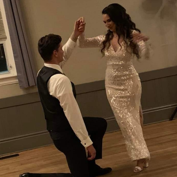 Baltic Born Ryan Dress - Nude & Silver - Picture 5 of 7